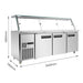 FED Thermaster PG210FA-XG - Cold Salad & Noodle Bar with Glass Canopy 6x GN 1/1 - image 2