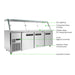FED Thermaster PG210FA-XG - Cold Salad & Noodle Bar with Glass Canopy 6x GN 1/1 - image 3