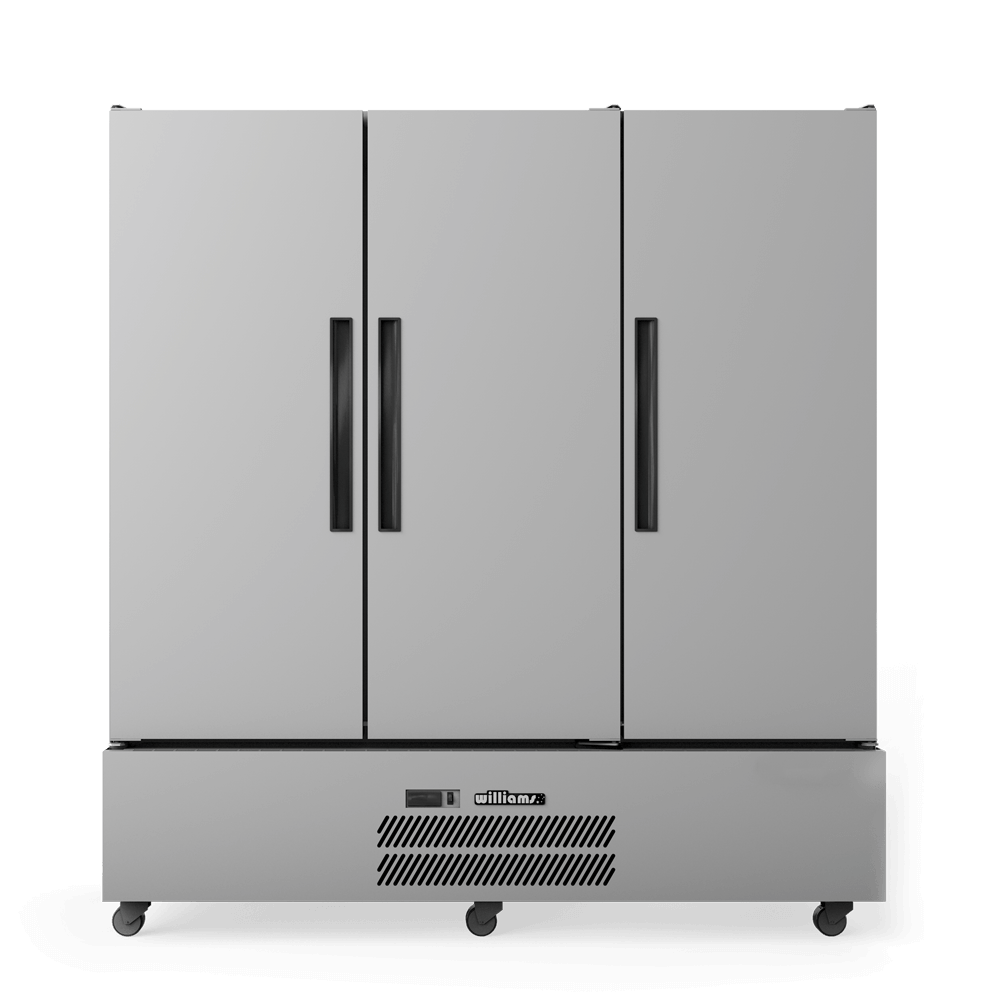 Williams Quartz Star HQS3SSHC - 3 Door Stainless Steel Upright Storage Fridge 1845mm 1500L