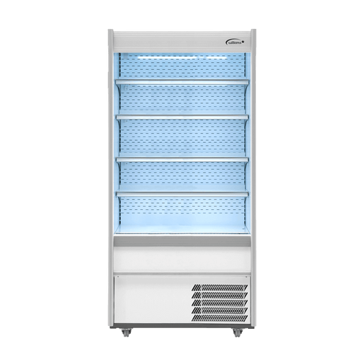 Williams Gem Multideck M100MTWCN - White Open Deck Fridge with Night Blind 960mm 458L