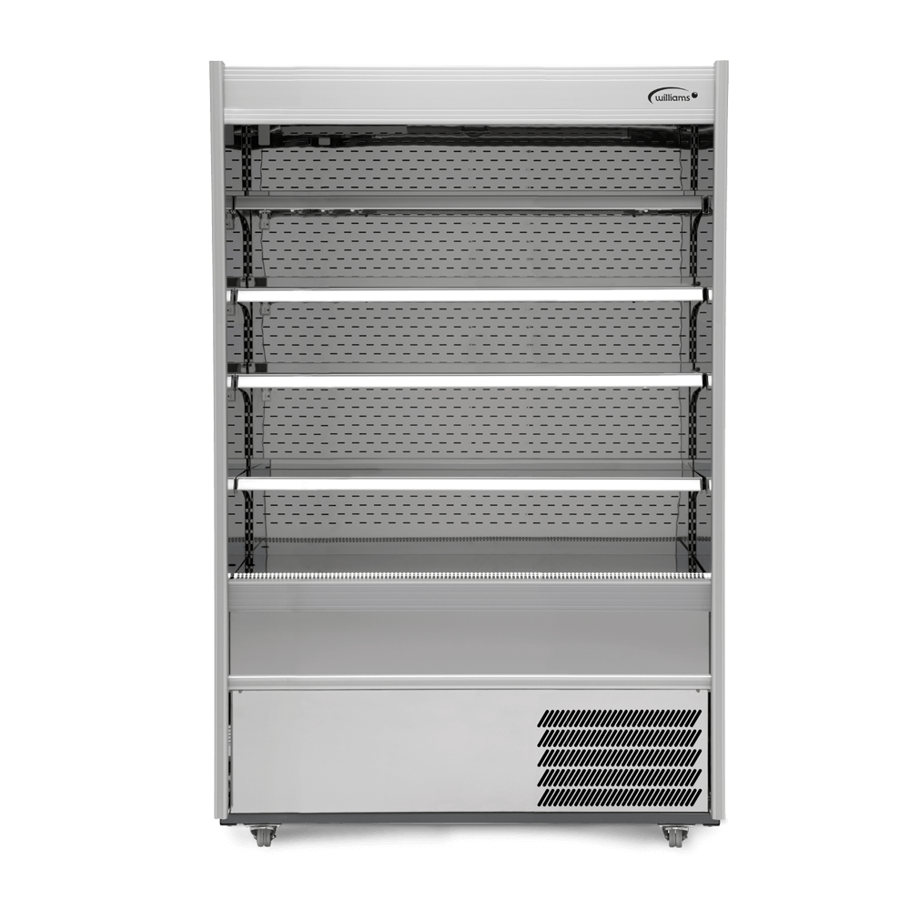 Williams Gem Multideck M100MTSCN - Stainless Steel Open Deck Fridge with Night Blind 960mm 458L