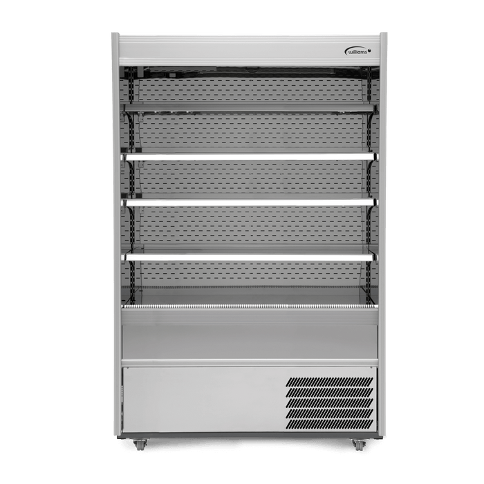Williams Gem Multideck M100MTSCN - Stainless Steel Open Deck Fridge with Night Blind 960mm 458L