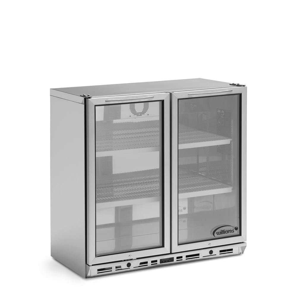 Williams Bottle Cooler BC2SS - 2 Door Stainless Steel Bottle Cooler 900mm 238L