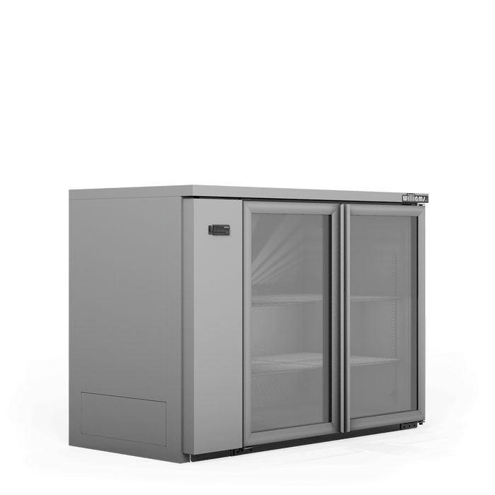 Williams Cameo HC2UGSHC / HC2RGS - 2 Door Stainless Steel Undercounter Display Fridge 1497mm 420L