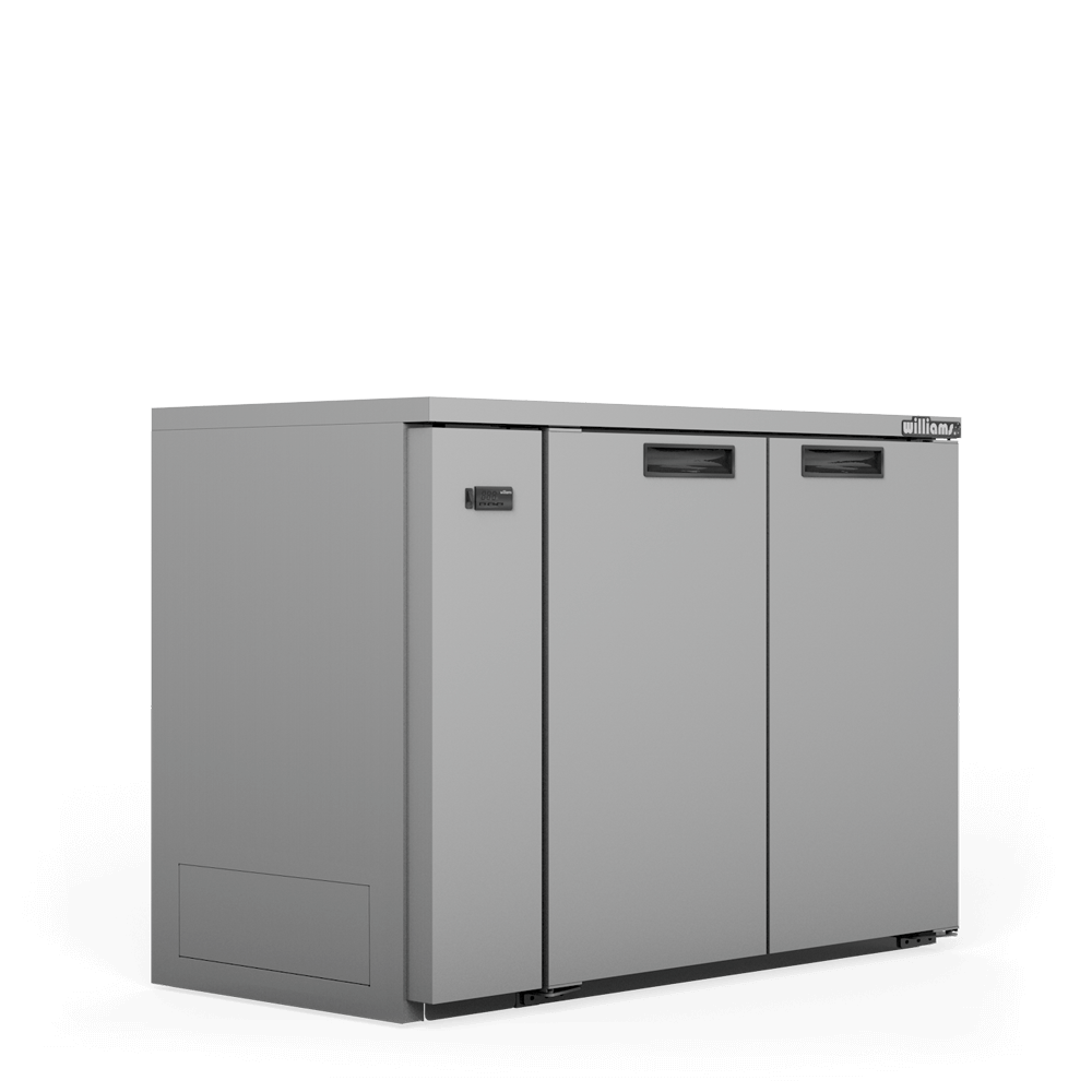 Williams Cameo HC2USSHC / HC2RSS - 2 Door Stainless Steel Undercounter Display Fridge 1497mm 420L