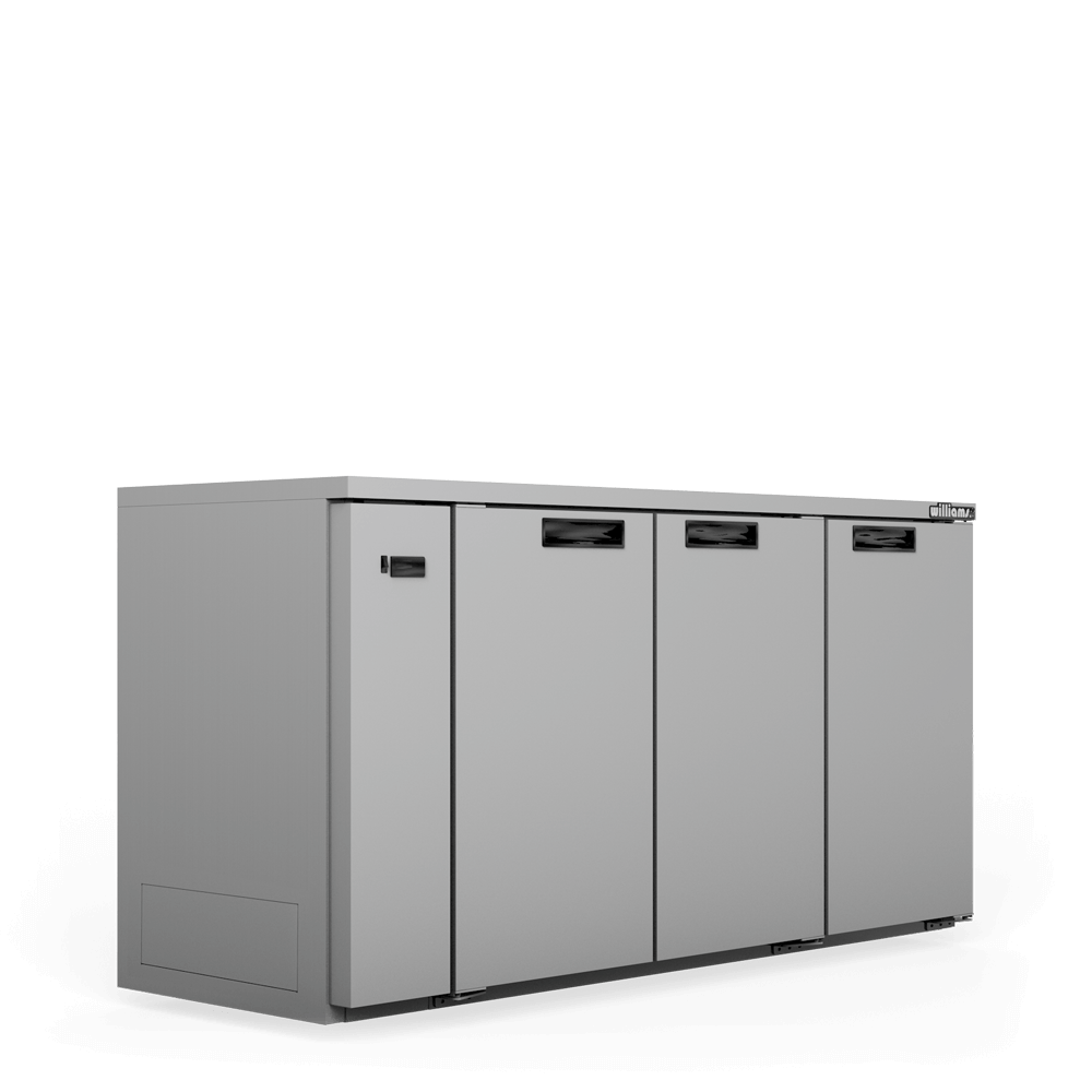 Williams Cameo HC3USSHC / HC3RSS - 3 Door Stainless Steel Undercounter Display Fridge 2017mm 640L