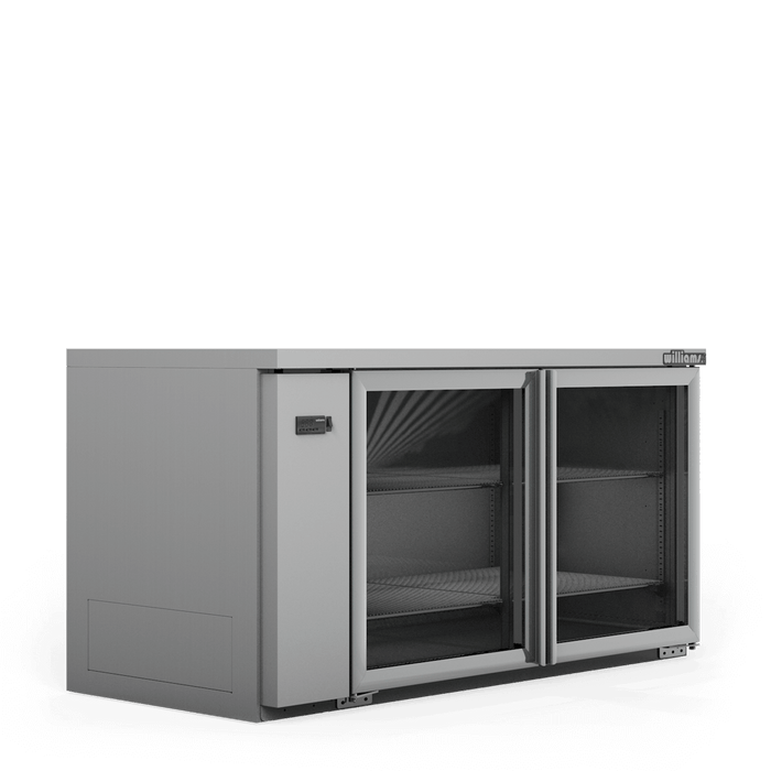 Williams Boronia HB2UGSHC / HB2RGS - 2 Door Stainless Steel Undercounter Display Fridge 1603mm 360L