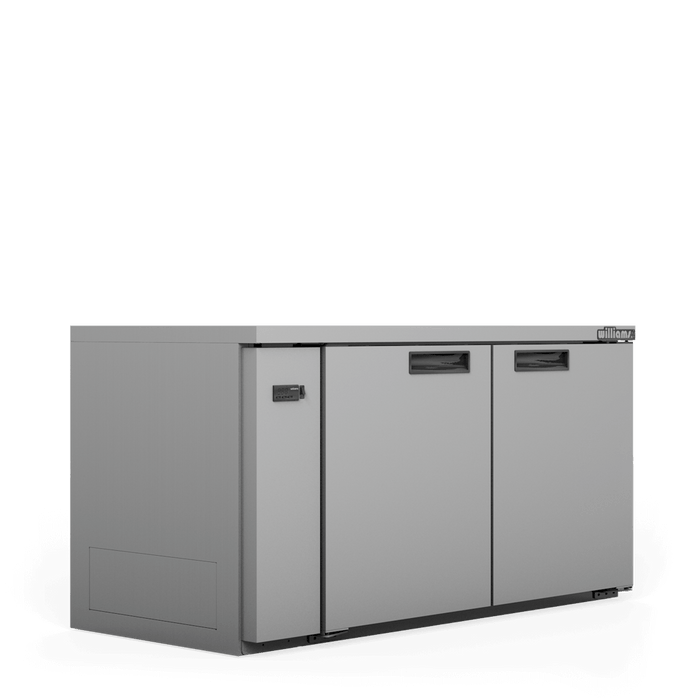 Williams Boronia HB2USSHC / HB2RSS - 2 Door Stainless Steel Undercounter Display Fridge 1603mm 360L