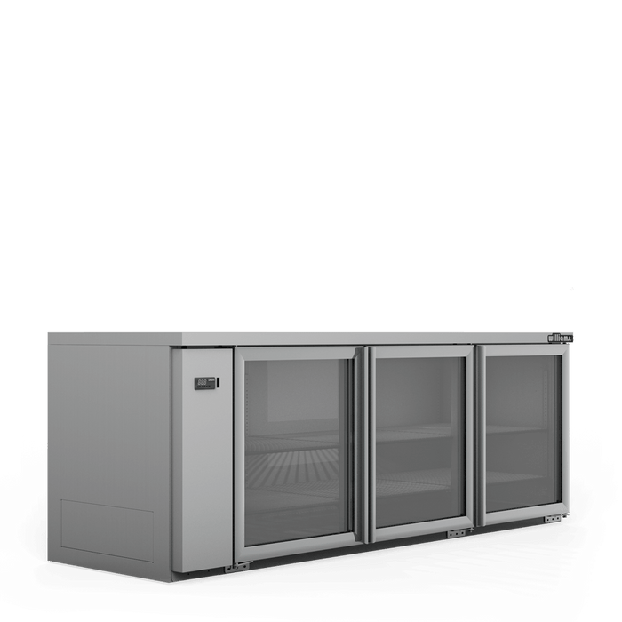 Williams Boronia HB3UGSHC / HB3RGS - 3 Door Stainless Steel Undercounter Display Fridge 2189mm 560L