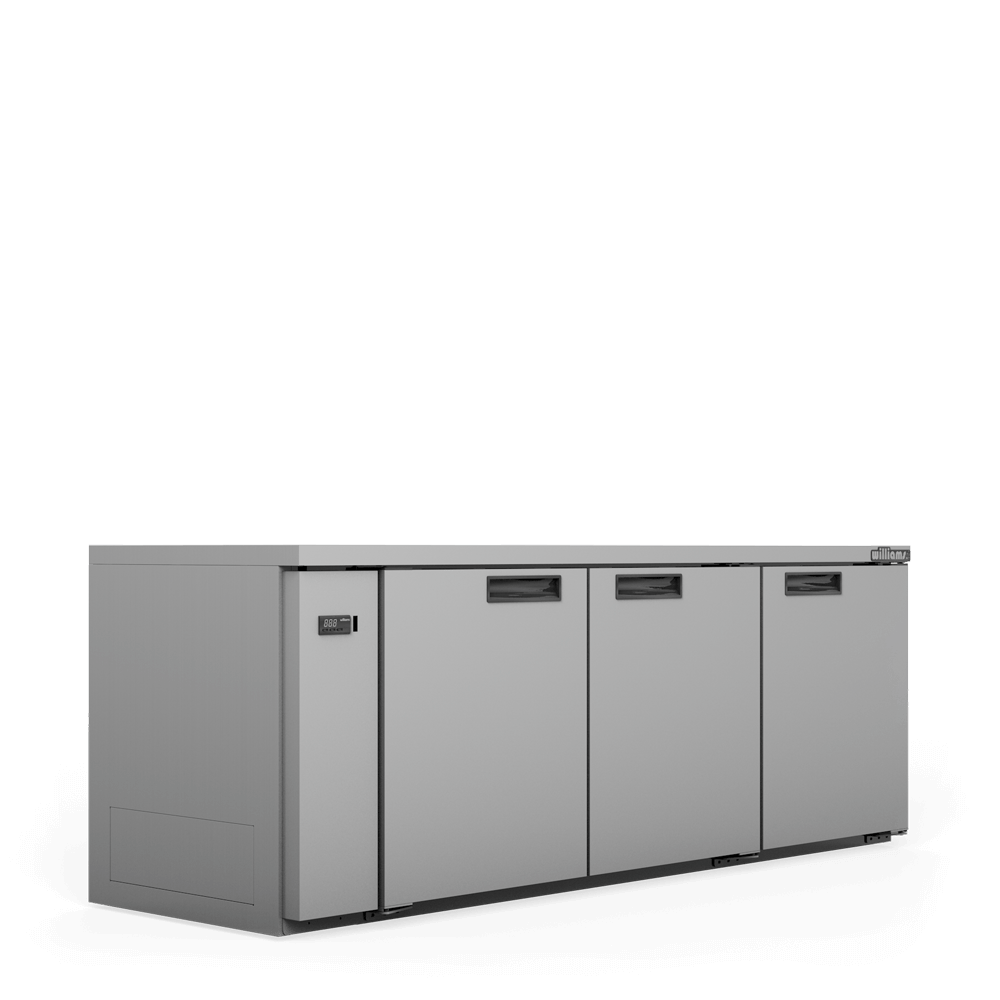 Williams Boronia HB3USSHC / HB3RSS - 3 Door Stainless Steel Undercounter Display Fridge 2189mm 560L