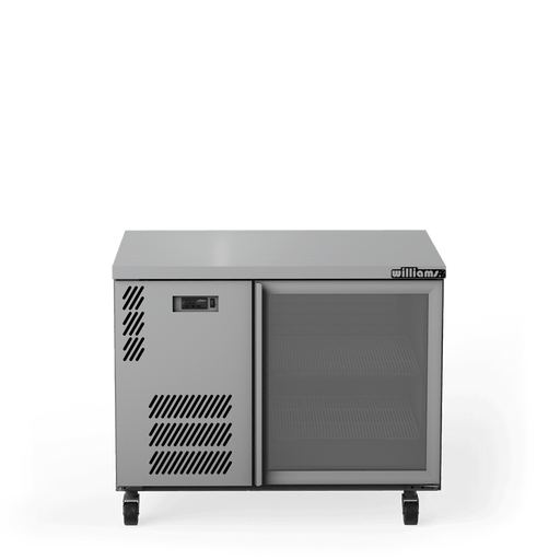 Williams Boronia HB1UGS / HB1RGS - 1 Door Stainless Steel Undercounter Display Fridge 1017mm 180L