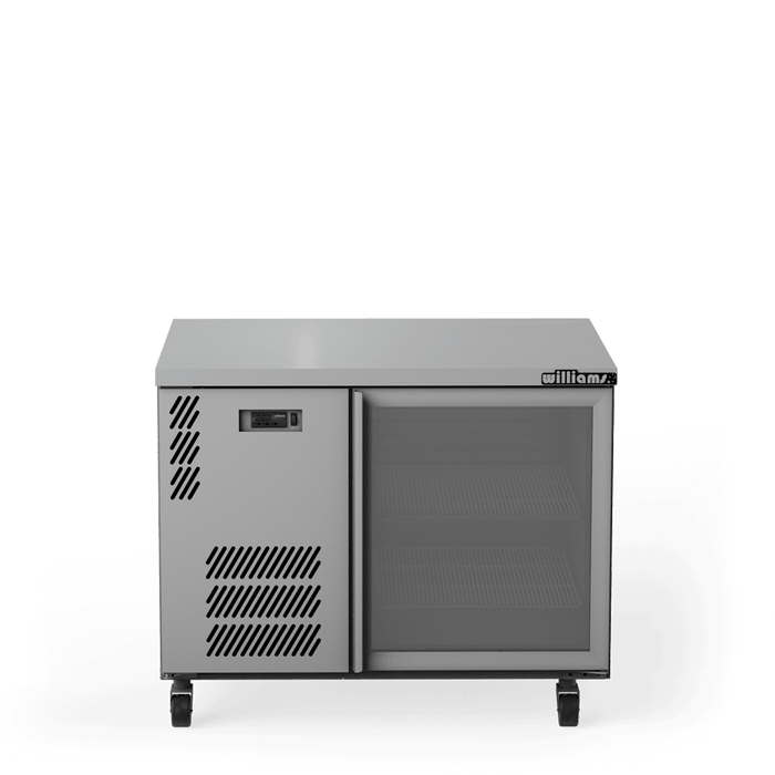 Williams Boronia HB1UGS / HB1RGS - 1 Door Stainless Steel Undercounter Display Fridge 1017mm 180L