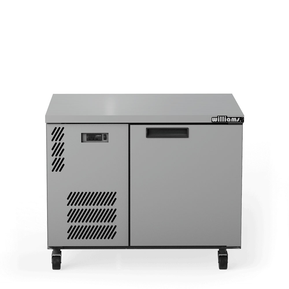 Williams Boronia HB1USS / HB1RSS - 1 Door Stainless Steel Undercounter Display Fridge 1017mm 180L
