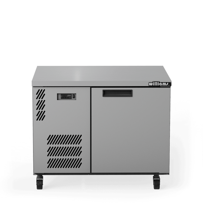 Williams Boronia HB1USS / HB1RSS - 1 Door Stainless Steel Undercounter Display Fridge 1017mm 180L