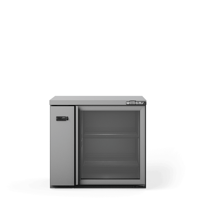 Williams Boronia HB1UGS / HB1RGS - 1 Door Stainless Steel Undercounter Display Fridge 1017mm 180L