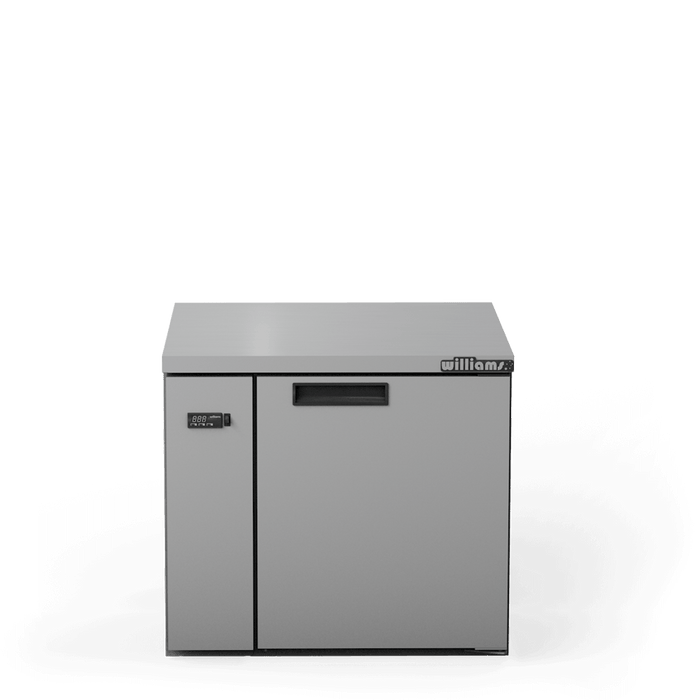 Williams Boronia HB1USS / HB1RSS - 1 Door Stainless Steel Undercounter Display Fridge 1017mm 180L