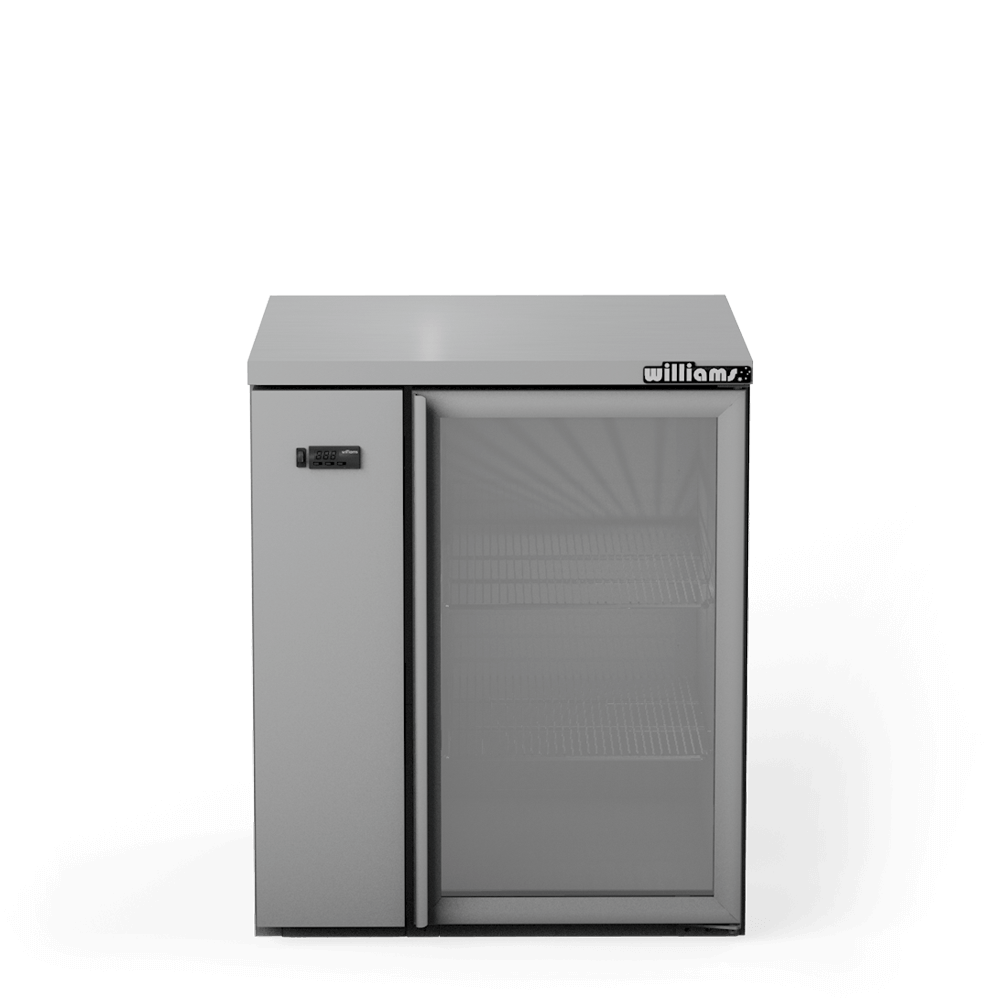 Williams Cameo HC1UGS / HC1RGS - 1 Door Stainless Steel Undercounter Display Fridge 977mm 200L