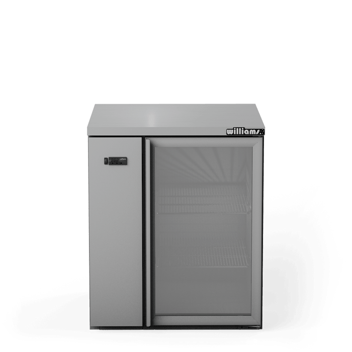 Williams Cameo HC1UGS / HC1RGS - 1 Door Stainless Steel Undercounter Display Fridge 977mm 200L
