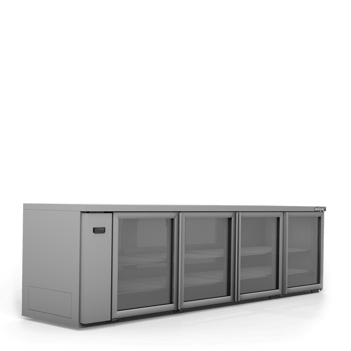 Williams Boronia HB4UGSHC / HB4RGS - 4 Door Stainless Steel Undercounter Display Fridge 2775mm 760L