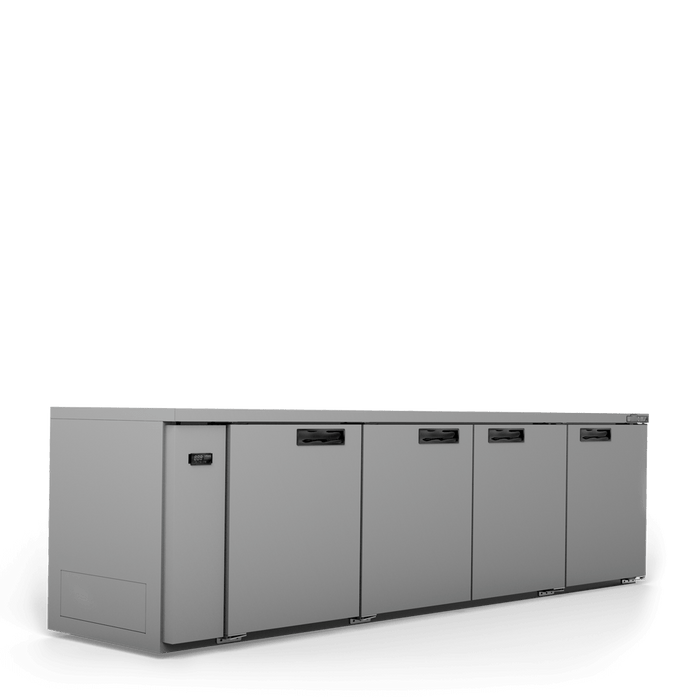 Williams Boronia HB4USSHC / HB4RSS - 4 Door Stainless Steel Undercounter Display Fridge 2775mm 760L