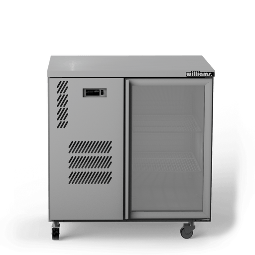 Williams Cameo HC1UGS / HC1RGS - 1 Door Stainless Steel Undercounter Display Fridge 977mm 200L