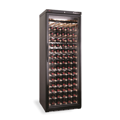 Williams Wine Cabinet BC95W-DR - 1 Door Black Upright Wine Display Fridge 645mm