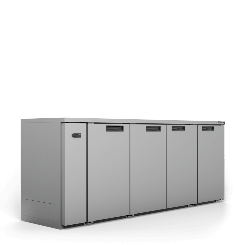 Williams Cameo HC4USSHC / HC4RSS - 4 Door Stainless Steel Undercounter Display Fridge 2537mm 870L