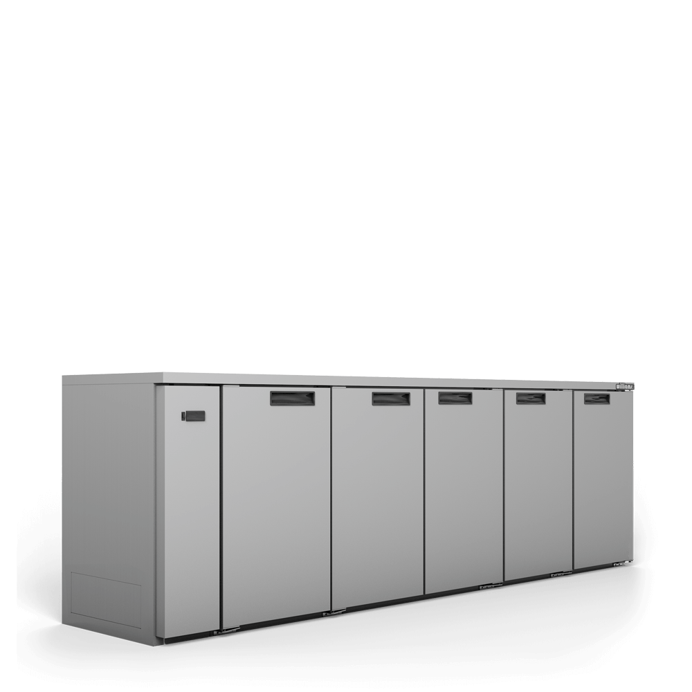 Williams Cameo HC5RSS - 5 Door Stainless Steel Back Bar Counter Display Fridge 2866mm 1100L