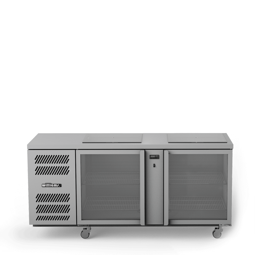 Williams Glass Chiller GC2UGD / GC2RGD - 2 Door Glass Chiller With Two Shelves 1727mm