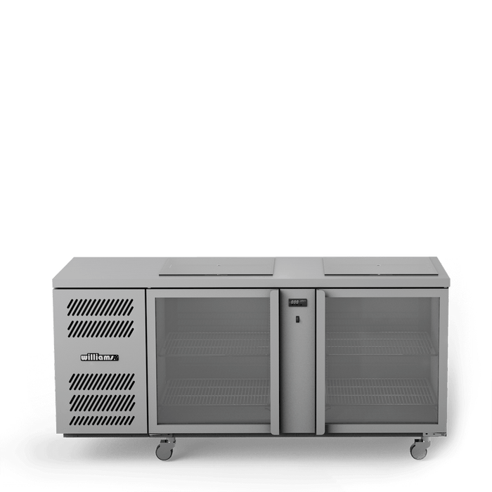 Williams Glass Chiller GC2UGD / GC2RGD - 2 Door Glass Chiller With Two Shelves 1727mm