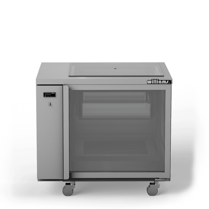 Williams Glass Chiller GC1UGD / GC1RGD - 1 Door Glass Chiller With Two Shelves 1021mm