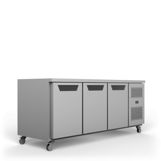 Williams Topaz Under Counter HTU3GSHC - 3 Door Stainless Undercounter Glass Door Fridge 1765mm 410L