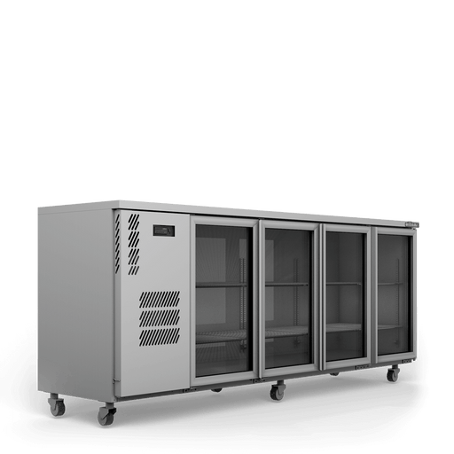 Williams Cameo HC4UGSHC / HC4RGS - 4 Door Stainless Steel Undercounter Display Fridge 2537mm 870L