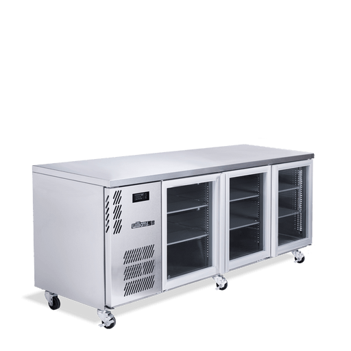 Williams Boronia HB3UGSHC / HB3RGS - 3 Door Stainless Steel Undercounter Display Fridge 2189mm 560L