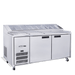 Williams Jade Pizza HJ2PCBASS - 2 Door Stainless Steel Pizza Prep Counter Fridge With Blown Air Well 1815mm 710L