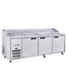Williams Jade Pizza HJ3PCBASS - 3 Door Stainless Steel Pizza Prep Counter Fridge With Blown Air Well 2476mm 1070L