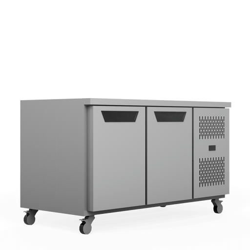 Williams Topaz Under Counter HTU2GSHC - 2 Door Stainless Undercounter Glass Door Fridge 1300mm 260L