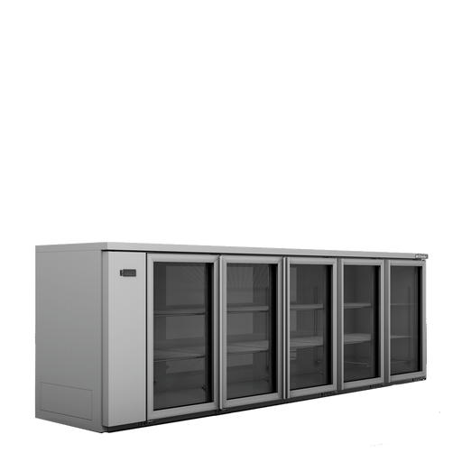 Williams Cameo HC5RGS - 5 Door Stainless Steel Back Bar Counter Display Fridge 2866mm 1100L