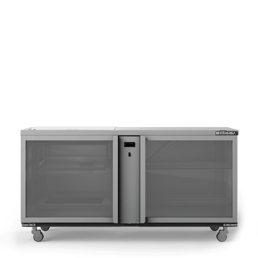 Williams Glass Chiller GC25UGD / GC25RGD - 2 Door Glass Chiller With Two Shelves - 500 x 500 baskets 2017mm