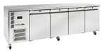 Williams Opal HO4USSHC / HO4RSS - 4 Door Stainless Steel Undercounter Fridge 2401mm 670L