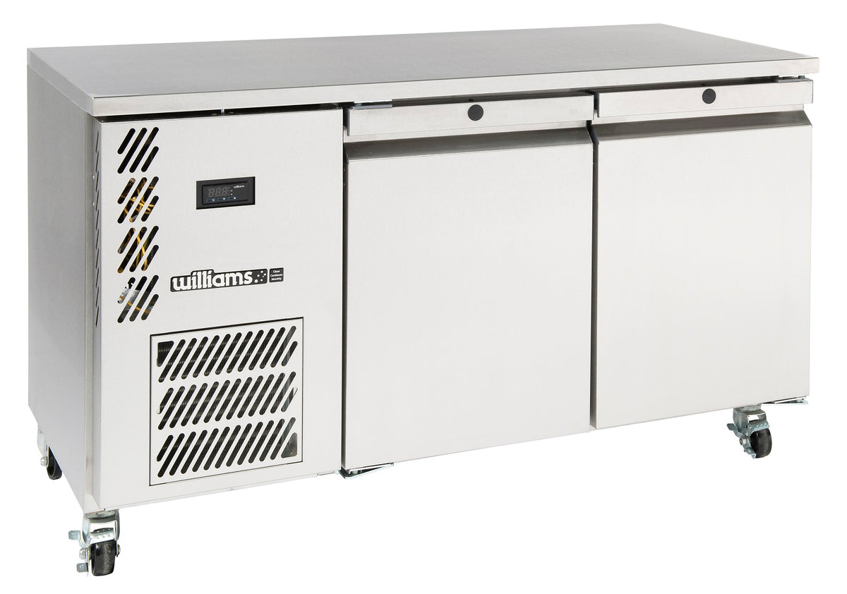 Williams Opal HO1USS / HO1RSS - 1 Door Stainless Steel Undercounter Storage Fridge 927mm 190L