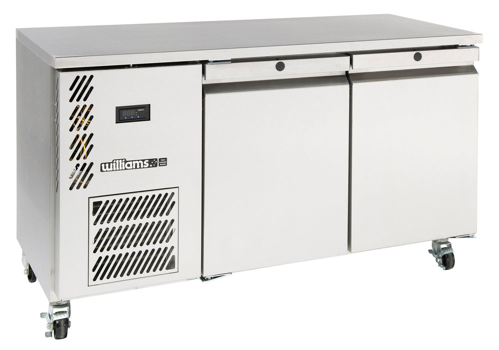 Williams Opal LO1USS / LO1RSS - 1 Door Stainless Steel Undercounter Storage Freezer 927mm 190L