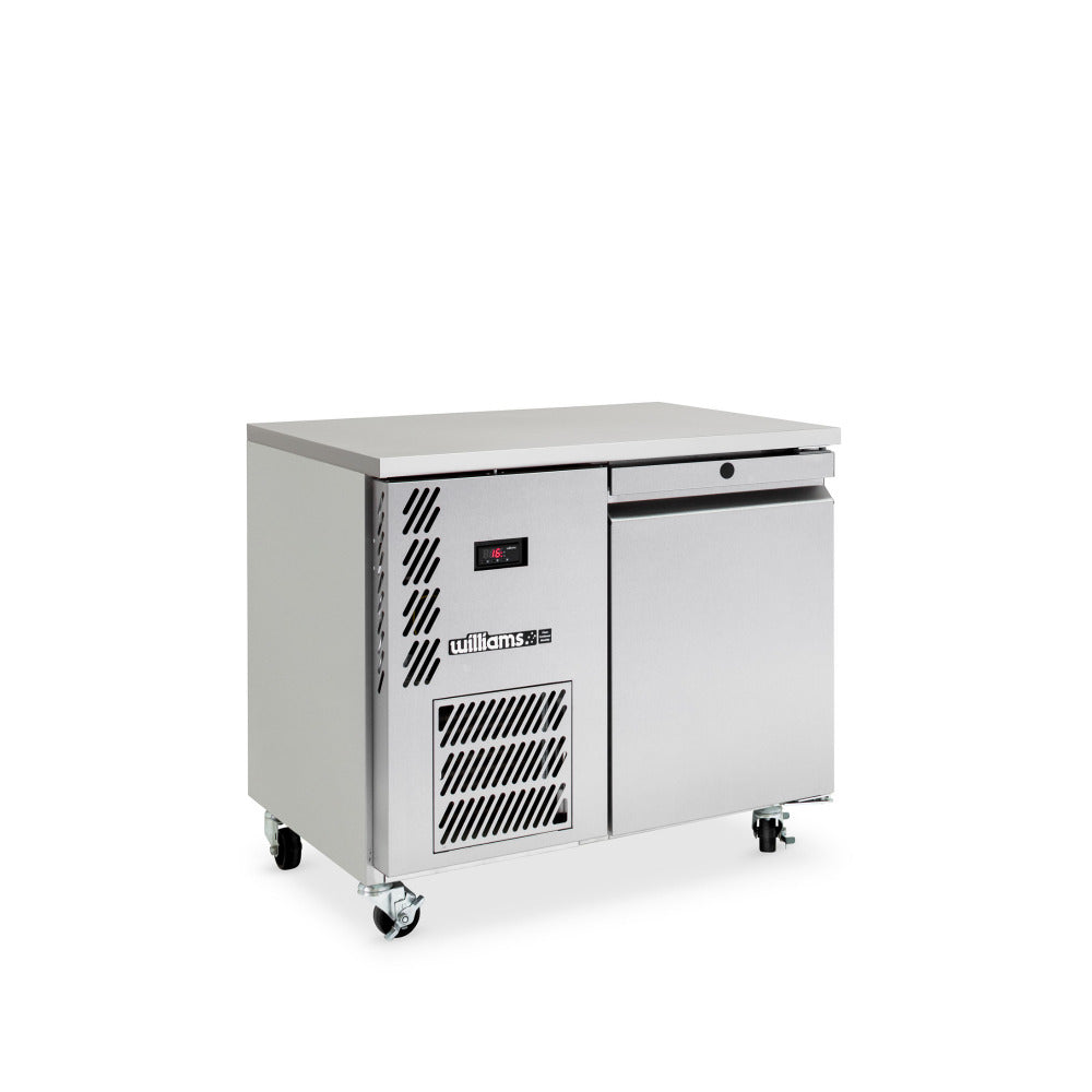 Williams Opal LO1USS / LO1RSS - 1 Door Stainless Steel Undercounter Storage Freezer 927mm 190L