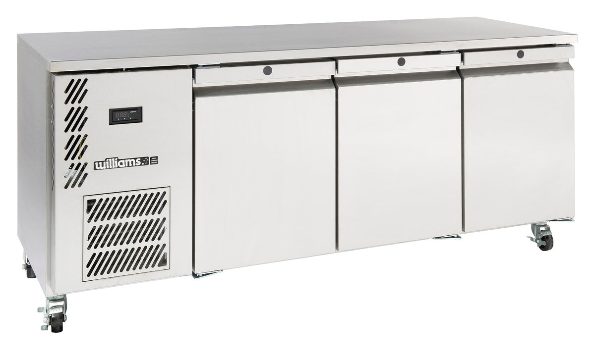 Williams Opal HO3USSHC / HO3RSS - 3 Door Stainless Steel Undercounter Fridge 1910mm 510L