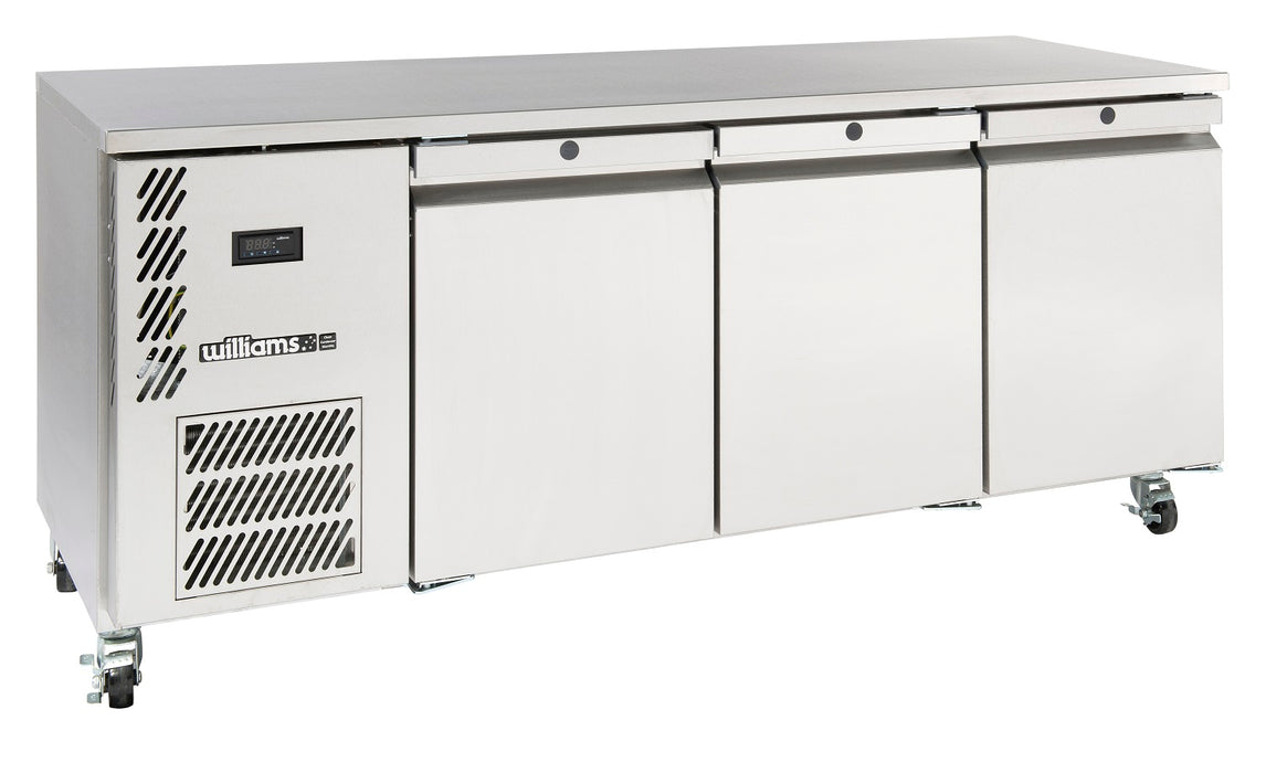 Williams Opal HO3USSHC / HO3RSS - 3 Door Stainless Steel Undercounter Fridge 1910mm 510L
