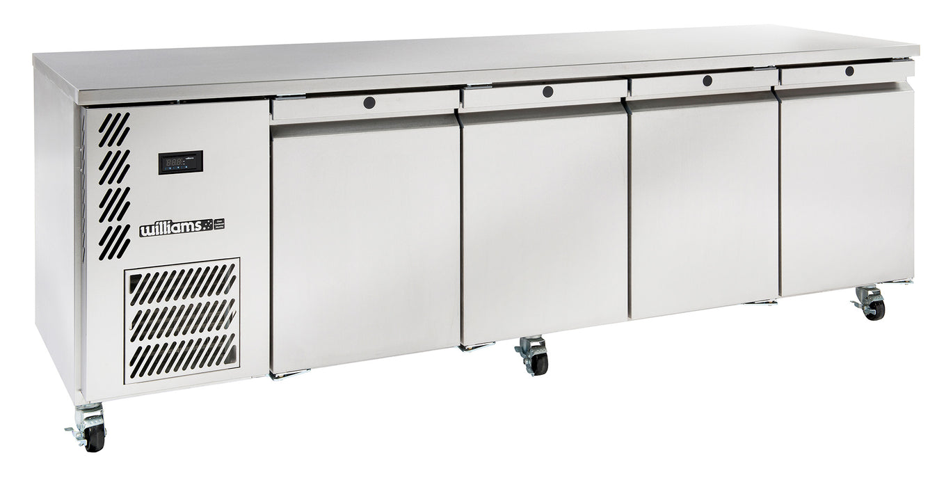 Williams Opal HO4USSHC / HO4RSS - 4 Door Stainless Steel Undercounter Fridge 2401mm 670L