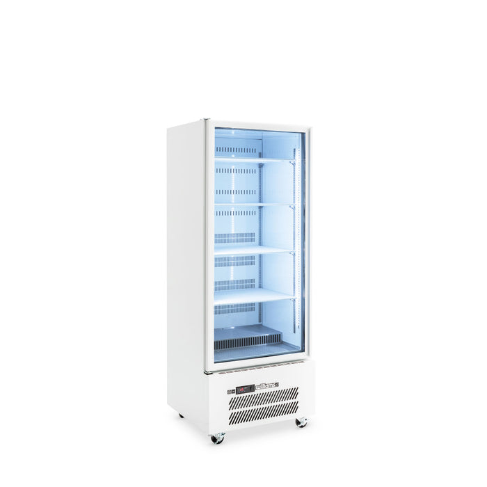 Williams Quartz Star HQS1GWHC - 1 Door White Colorbond Upright Display Fridge 740mm 500L