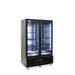 Williams Quartz Star HQS2GBHC - 2 Door Black Colorbond Upright Display Fridge 1225mm 900L