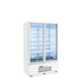 Williams Quartz Star HQS2GWHC - 2 Door White Colorbond Upright Display Fridge 1225mm 900L