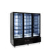 Williams Quartz Star HQS3GBHC - 3 Door Black Colorbond Upright Display Fridge 1845mm 1500L